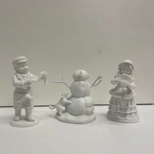 Department 56 Holiday Silhouettes "Building A Snowman"